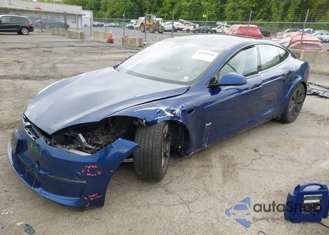 2021 Tesla Model S Long Range Dual Motor All-Wheel Drive z USA, uszkodzony, nr VIN 5YJSA1E54MF455554